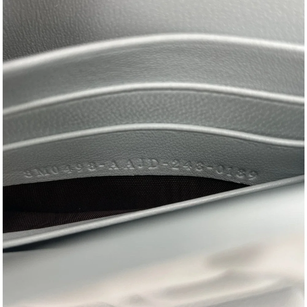 BRAND NEW FENDI LEATHER NAPPA FF BLUE BAGUETTE CHAIN BAG PURSE BOX NIB! - Picture 13 of 16